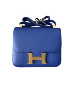 Hermes Constance 24 Blue Electric Epsom